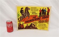 1951 The Thundering Trail Movie Lobby Card