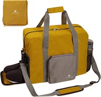Yellow Gym Bag with Shoe Compartment 18X14X8