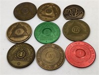9 AA/Valley Hope recovery tokens