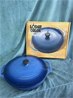 Lodge Blue Cast Iron Dutch Oven with Lid
