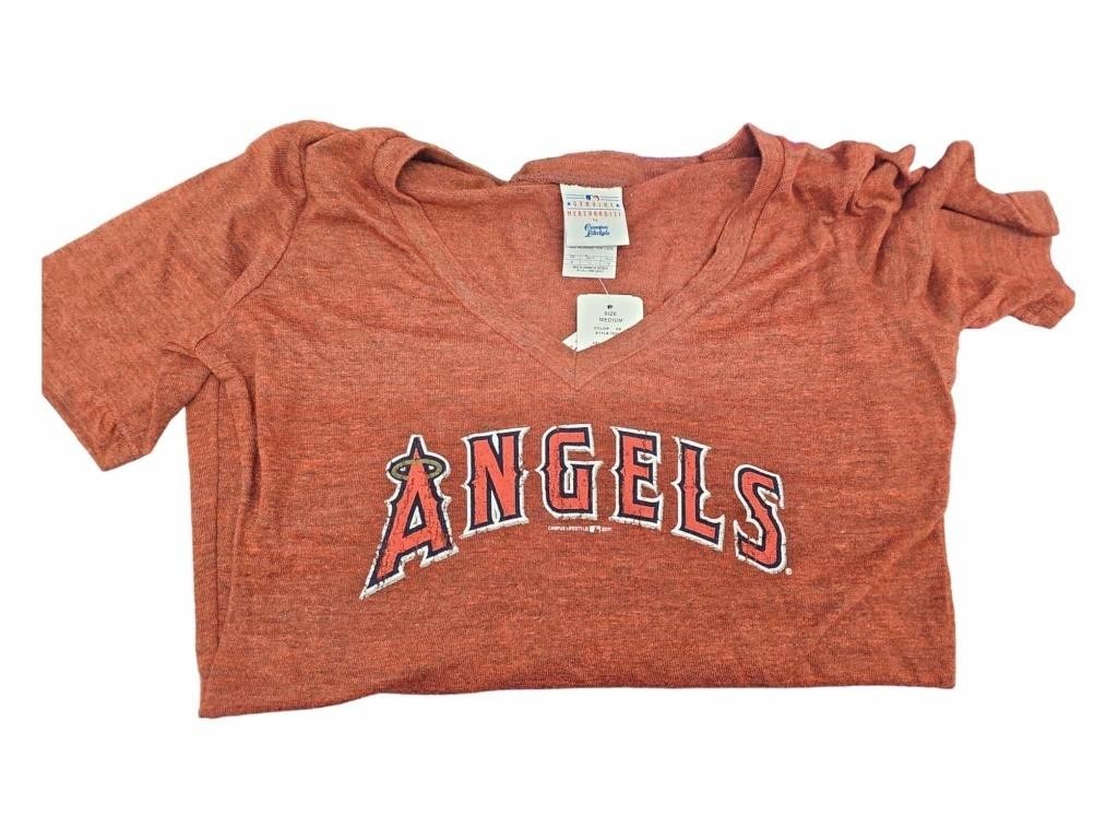 Los Angeles Angles Red Womans T-shirt Medium