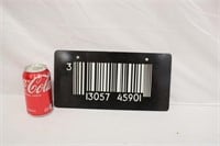 Metal Barcode License Plate