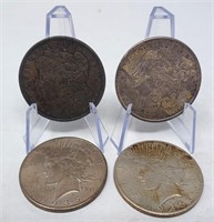 2 Pre-’21 Morgan Dollars, (2) 1935 Silver Dollars