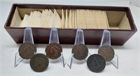 6 Large Cents; 41 Wheat Cents; 72 Memorial Cents
