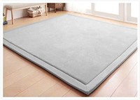 Baby Play Mat 6.6'x3.9'  1.18 Thick  Silver