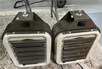 Pair of QMark Shop Garage Heaters 277V