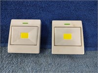 2 Light Switches - 3" x 3"