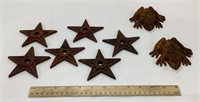 Cast iron stars & frogs