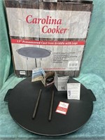 Carolina Cooker 17" Cast Iron Griddle with 2 Legs