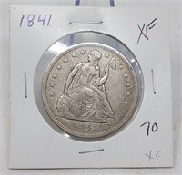 1841 Silver Dollar XF