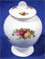 Royal Albert "Old Country Roses" Lidded 8" Jar