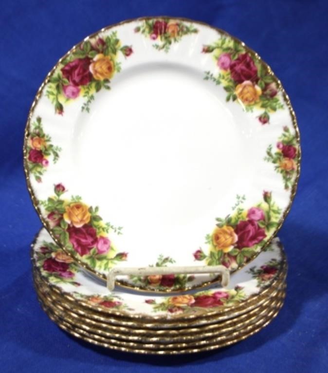 Royal Albert "Old Country Roses" 8 Pc Plates