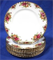 Royal Albert "Old Country Roses" Plates 12 Pc