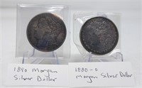 1890 Silver Dollar AU; 1880-O Silver Dollar