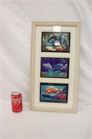 Local Artist Ivey Hayes 3 Framed Fish Prints