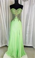JOVANI Long Gown Lime Green Size 0