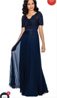 Navy Blue Annabelle Collection  Dress 8595 Sz 22