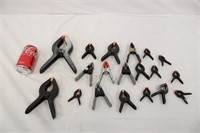 19 Various Sized Clamps