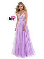 Lilac FLIRT PROM BY MAGGIE SOTERRO P2816 Sz 0