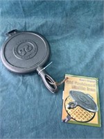 Rome Cookware Cast Iron Waffle Iron - With Tag