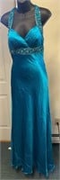 Turquoise, interlude dress # 6888, size 8