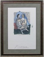 NUDE LITHOGRAPH BY PABLO PICASSO