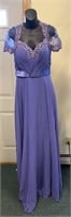 Lilac Purple Romance Couture Dress Sz 12