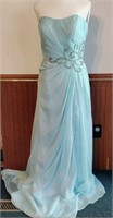 Neblon USA Woman's Formal Pageant Blue Dress