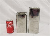 Stainless Coffee & Sugar Canisters
