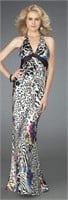 La Femme - 14587 Animal Printed Evening Long Gown