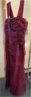 Maroon Poly USA Gown style 6484 2XL