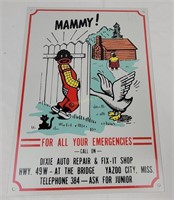 Mammy Black Americana Metal Reproduction Sign