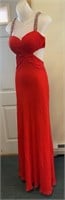 Red Faviana Prom Dress Sz 0