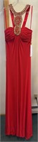 Red Night Moves Prom Dress Style # 6433 Sz 2