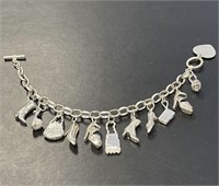 Sterling Silver Charm Bracelet