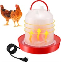 Heated 3 Gallon Chicken Waterer 110v 100w (1 Pcs)