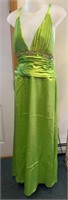 Lime Green Nox Nari Anna Dress Sz L Style  1110