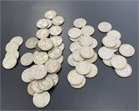 Lot of 62 Nickels