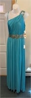 Ocean Blue Shimmer Dress Sz 12 Style # 59223