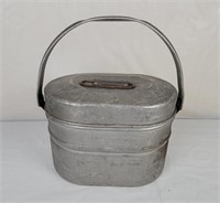 Vintage Metal Lunch Box With Inserts