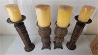 Candle & Candle Holder Lot