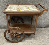 Tile-Top Tea Cart