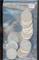 90% Junk Bag Silver $5.00 Face