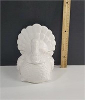 White Porcelain Turkey Shaped Gravy/Sauce Boat