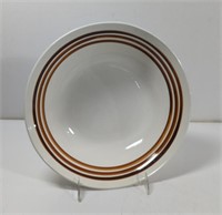 Vintage Large Brown Stripes Stoneware Serving
