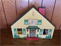 Vintage Doll House w/ Furniture (Some Porcelain)