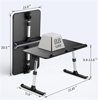 Laptop Desk for Bed, SAIJI Height & Angle Adjustab