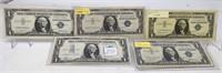 (18) $1 Silver Certificates (6 Star Notes, One