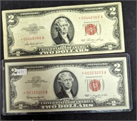 (2) $2 Star Notes