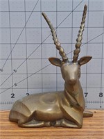 Vintage brass antelope 5"x7"